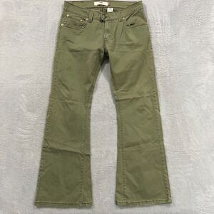 Levi's Olive Green Flare Jeans